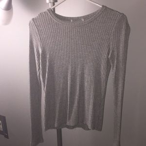 Grey long sleeve shirt